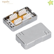 GORROS CAT6 Junction Box, With Module Shielded Design RJ45 Single Port, Durable Single Port CAT6 Cab