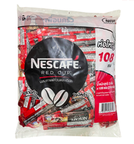 Nescafe Redcup Stick เนสกาแฟเรดคัพ กาแฟซองเล็ก ขนาด 2 กรัม แพ็ค 108 ซอง กาแฟสำเร็จรูป (ไม่ใช่ 3 In 1