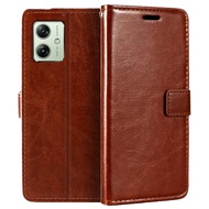 Flip Phone Case For Motorola Moto G64 5G Case Wallet PU Leather Cover