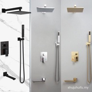 Biggers Brass Material Home Hotel Wall Mounted Shower Set 3- Way Rain Shower Faucet 10 Inch 3O9D UDT