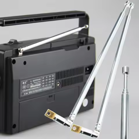 Antenna Radio Portable 4 Sections TV Antenna Telescopic Rotatable Antenna Aerial for Radio TV Antenn