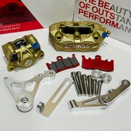 Y15ZR Y16 RS150 RSX150 LC135 ORIGINAL BREMBO M3 GOLD 4POT CALIPER PNP FRONT Y15 BREMBO P34 2POT CALI