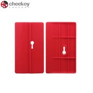 CHEEKOY Auxiliary Board, 15×8.5cm Rectangle Ceiling Auxiliary Board, Drywall Fitting Tool PVC Modern Red Plasterboard Fixture Gypsum Board