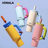 Tumbler Air Keluli Tahan Karat SONALA 1200ML Dengan Penutup Jerami 40oz Mug Termos Cawan Kereta Tert
