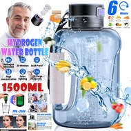2IN1 Hydrogen Water Bottle 1.5L Hydrogen Rich Sports Water Bottle BPA Free Rich 3000PPB Hydrogen Wat