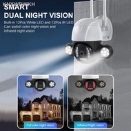 【New stock】┅V380 PRO 3MP / 5MP  UHD  Garden Double LED White Light Color Night Vision Outdoor PTZ Wireless Wifi  CCTV Ca