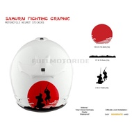 Sticker Dekorasi Helm Motor Samurai Fighting kyt dll Jagonya Stiker