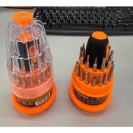 31 Piece Screwdriver Set Phillips Flat Five-Star Hexagon Y-Shaped ES31 Small Easy To Carry Magnetic 