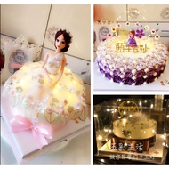 50cm 10Lights Luminous light string LED copper wire light birthday cake decoration small light strin