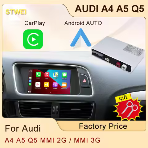 Wireless CarPlay For Audi MMI 2G MMI 3G Q5 2010-2018 A4 B9 A5 2008-2016 Car Play Android Auto Mirror