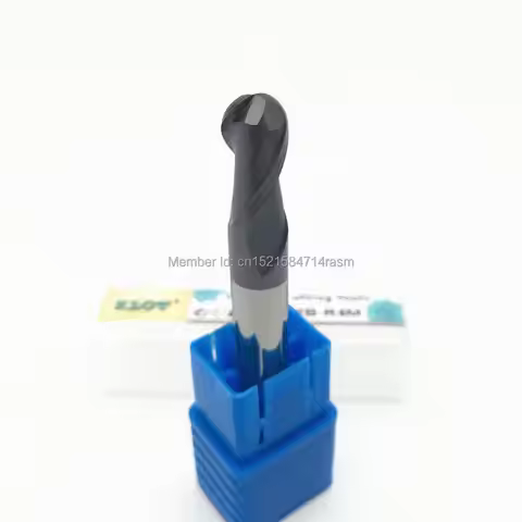 KLOT HRC50 ALTiN Coated Solid Carbide Ball Nose End Mill R2.25 R2.5 R2.75 R3 2-Flute Length50mm,75mm