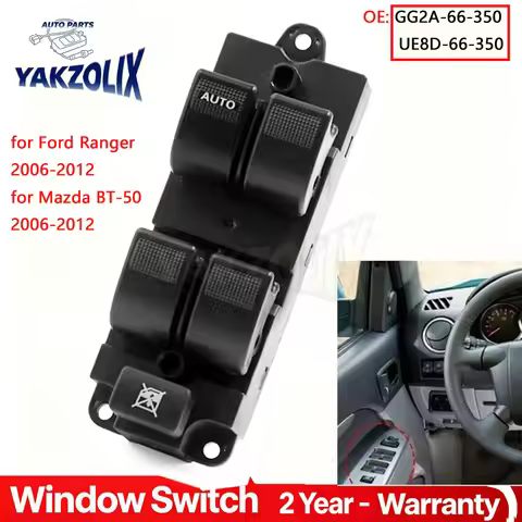 For Ford Ranger Mazda BT-50 2006 2007 2008 2009 - 2012 Power Window Switch Lifter Button UE8D-66-350