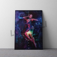 Wooden Poster Wall Decoration - Planet Her Doja Cat