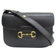 黑色 牛皮 1955 Horsebit baga 馬銜扣 肩背包【GUCCI 古馳】 602204