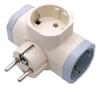 Visalux VKA8822 socket switch plug Visalux Vka 8822 3-prong T-plug