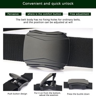 Bitzen Men's Belt Nylon Canva Leather Belt Button Tactical Belt Original