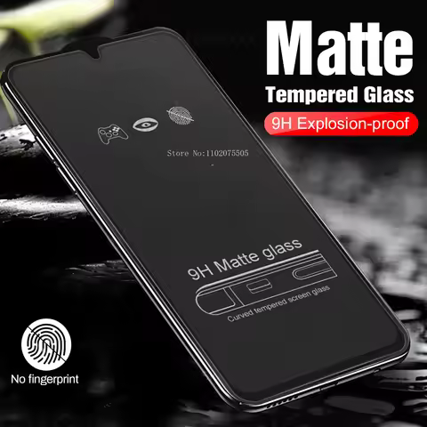 1-2PCS Matte Tempered Glass For Samsung A53 5G A52 A51 A13 A12 A04s A33 A32 A21S A22 A50 S21 S20 FE 