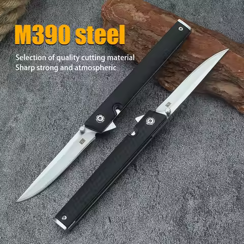 Fruit Knife Folding Knife Delicate Small Knife m390 Outdoor Diving Defense High Hardness Knife Pocke