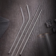 304 stainless steel straws are environmentally friendly, safe for health (21,5x0.6cm)