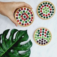 [Artzillions.sg] Mosaic Round Coaster Set
