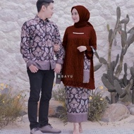 BATIK COUPLE KEBAYA BROKAT BAJU PASANGAN KELUARGA PESTA TUNANGAN