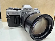 Canon AE 1 with lens 135mm , 1:2.8