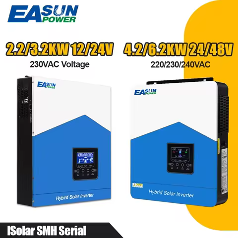 Hybrid Solar Inverter 6.2KW 4.2KW 3.2KW 2.2KW Solar Inverter Controller 12V 24V 48V 120A MPPT Hybrid
