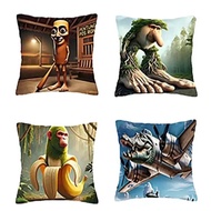 45x45cm Pillowcase Tralalero Italian Brainrot Tralalero Tralala Pillowcase Soft Polyester Cushion Co