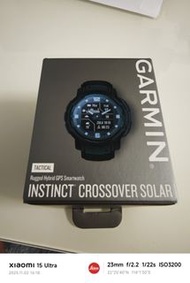 Garmin Instinct Crossover Solar 戰術 GPS 智能手錶