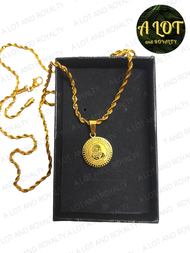 Padre Pio Necklace Original Women Fashion Chain Stainless Steel Gold Pawnable Kwintas