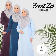Jubah Muslimah Umrah Murah Wanita Perempuan Plain Ironless Plus Size S to 3XL ready stock