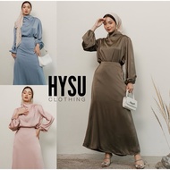 Hysu Alice Tille - Idul Fitri Collection/Satin Dress/Satin Skirt/Silk Dress/Eid Kaftan/Muslim Dress/Kaftan/Eid Dress/Eid Dress/Eid Kaftan