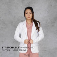 Snelli Doctor's Coat/ Stretchable White Coat - Fitline Wear - Female