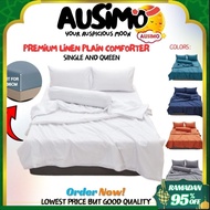 CMFP Plain Comforter Bedsheet Set Bedding Soft