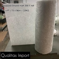 SERAT FIBER AQUAPROOF - FIBERGLASS MATT - FIBER GLASS MAT 1 ROLL M 300-Hosebuild
