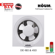 HOUM DE-180 & 450 Wall Mounted Ventilation Fan