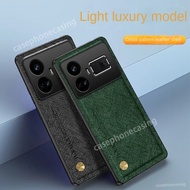 Leather Texture Casing for Realme GT5 Neo5 SE RealmeGT5 GT 5 GTNeo5 Neo5SE 5G 2023 Phone Case Shockproof Magnetic Anti Drop Soft TPU Edge Back Cover