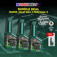 (PROMO JIMAT BELI 3 PERCUMA 1) NanoRev NANO FUEL INJECTOR CLEANER 100ml For DIESEL & PETROL ENGINE |