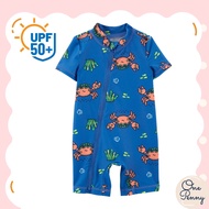 เด็ก Carter's💯 ลายปู ป้องกันรังสียูวี UPF 50 สินค้าพร้อมส่ง​ Baby1-Piece Crab Print Swim Rashguard
