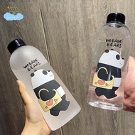 [LI] 1000ml Water Bottle Panda Cup Transparent Water Bottle Drinkware Cup Leak-proof 【IE】