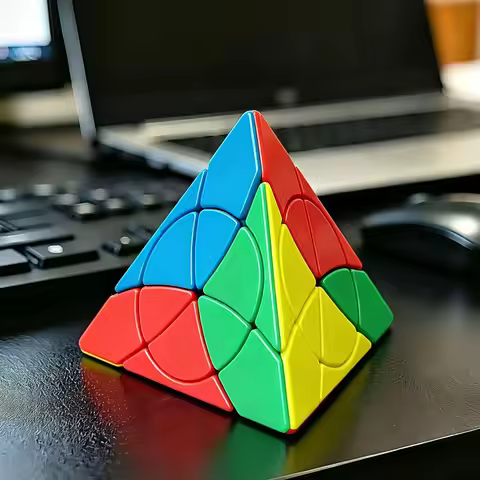 YJ Petal Pyraminx Triangle Speed Cube Difficult Brain Teasers Puzzles IQ Educational Toys кубик руби