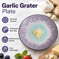 MAELOVE2 Ceramic Garlic Ginger Grinding Plate Manual Mincer Tool For Kitchen Masher For Fruit Vegeta