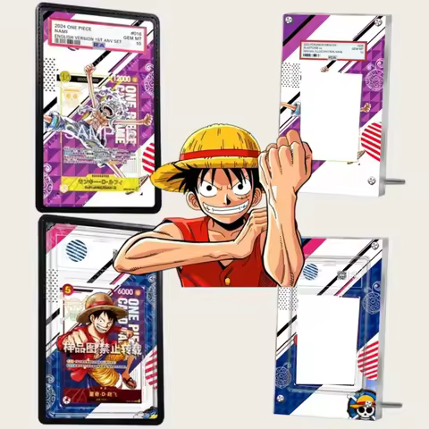 Collection Rare Card Acrylic Card Display Case for One Piece Monkey D. Luffy Artwork Storage Box Psa