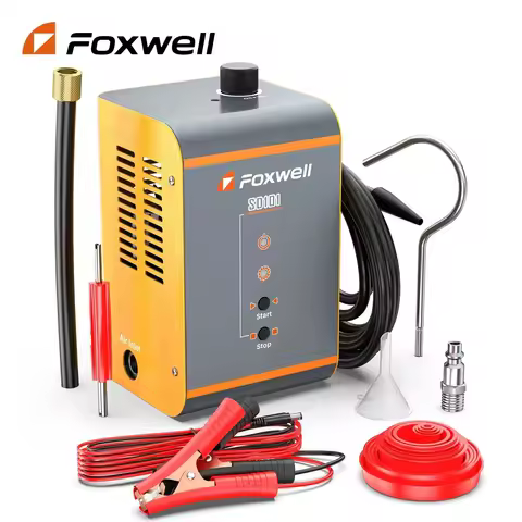 FOXWELL SD101 Car Smoke Leak Detector EVAP System Analysis Oil Pipe Smoke Generator Mechanical Inspe