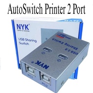 NYK USB 2.0 AUTO SWITCH Printer 2 Port Untuk Kabel Printer 2 Cabang