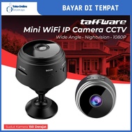 Mini WiFi IP Camera CCTV Wide Angle Nightvision 1080P - A9NV