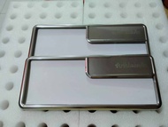 Cover Plat Nomor Motor / Bingkai Plat Nomor Motor Bahan Besi warna silver
