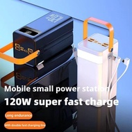 Warrenty Brand DX206 120W Super Fast Charge 160000mAh Power Bank with Built-in Cables & LED Light fo