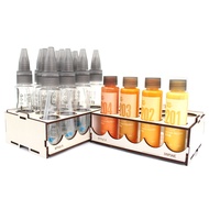 DSPIAE X Style-X Acrylic Paints and Mixing Bottles for Wash-free Airbrush & Display Set Yellow Serie