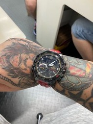 佐敦門市 現貨 100% 全新 Casio Edifice ECB-10HR-1A 20 週年 20th Anniversary Honda Racing Crossover Collaboration  黑鋼 藍牙 Bluetooth 碳纖 Carbon Fibre 熱賣 人氣 聯乘 Special Edition 特別版 一年保養